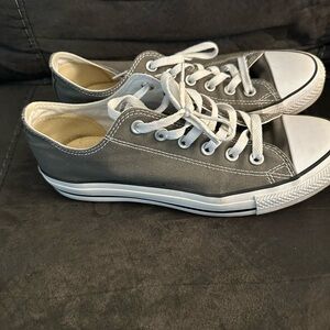 Converse Silver Low-Top Sneakers